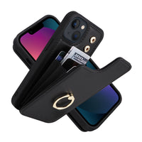 HKM-960531 Anti-Magnetic All-Inclusive PU Mobile Phone Case - Available in Multiple Colors for Various iPhone Models