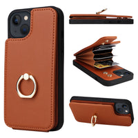 HKM-960531 Anti-Magnetic All-Inclusive PU Mobile Phone Case - Available in Multiple Colors for Various iPhone Models