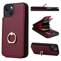 HKM-960531 Anti-Magnetic All-Inclusive PU Mobile Phone Case - Available in Multiple Colors for Various iPhone Models