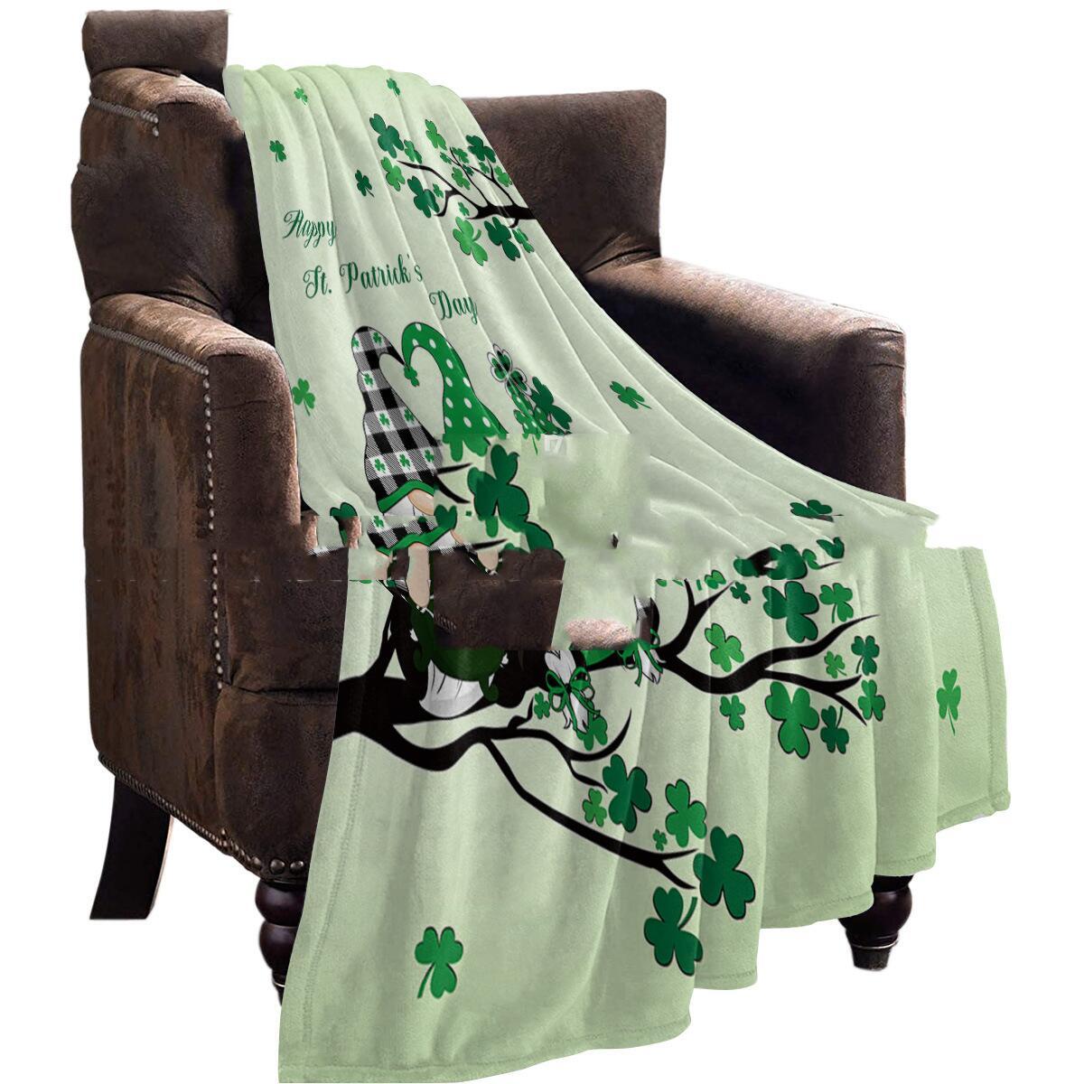 HKM-960595 Dwarf Gold Coin St. Patrick's Day Flannel Blanket - Multiple Sizes Available