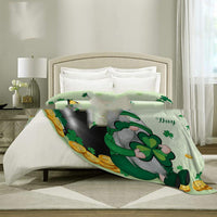 HKM-960595 Dwarf Gold Coin St. Patrick's Day Flannel Blanket - Multiple Sizes Available