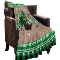HKM-960595 Dwarf Gold Coin St. Patrick's Day Flannel Blanket - Multiple Sizes Available