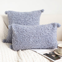 HKM-960723 Autumn and Winter Thick Plush Loop Pile Pillow for Living Room - Multiple Colors Available