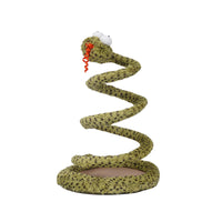 HKM-960915 Snake Funny Cat Stick Pet Toy - Interactive Rubber and PV Velvet Play Tool for Cats