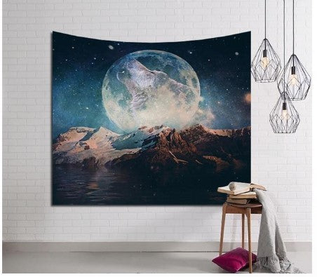 HKM-960979 Abstract Nordic Art Tapestry Beach Wall Hanging and Casual Cover Towel - Polyester, Multiple Sizes