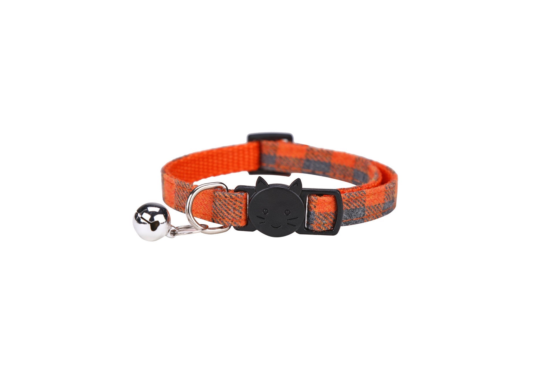 HKM-960979 British Plaid Cat With Anti-rust Bell Collar