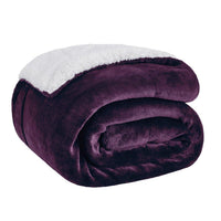 HKM-961107 Ultra Soft Plush Lamb Fleece Blanket - Thick, Warm, and Cozy for All Seasons, Multiple Colors Available