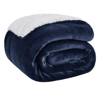 HKM-961107 Ultra Soft Plush Lamb Fleece Blanket - Thick, Warm, and Cozy for All Seasons, Multiple Colors Available
