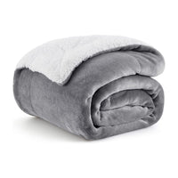 HKM-961107 Ultra Soft Plush Lamb Fleece Blanket - Thick, Warm, and Cozy for All Seasons, Multiple Colors Available