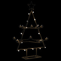 HKM-961235 Modern Black Metal Christmas Tree Frame - 75 cm Height for Festive Decor