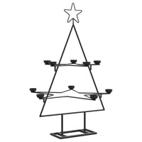 HKM-961235 Modern Black Metal Christmas Tree Frame - 75 cm Height for Festive Decor