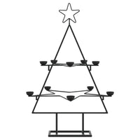 HKM-961235 Modern Black Metal Christmas Tree Frame - 75 cm Height for Festive Decor