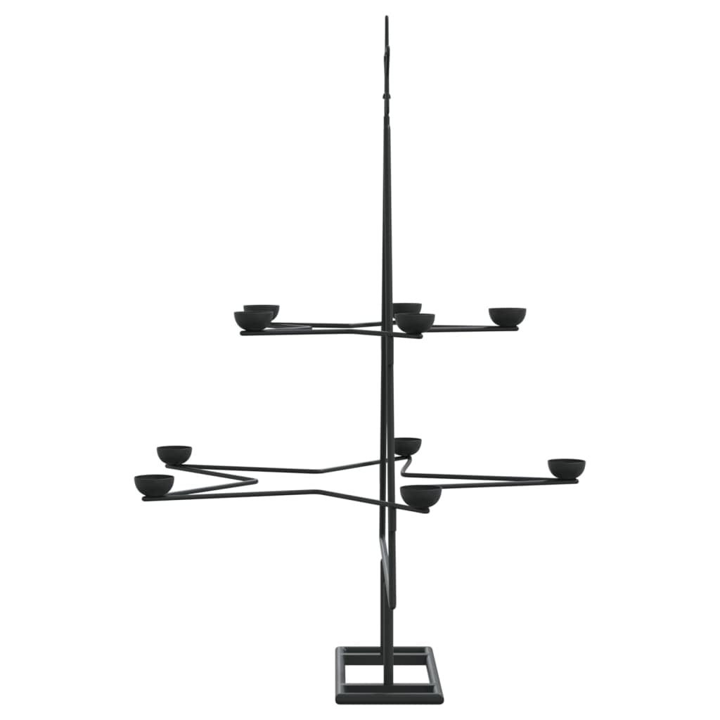 HKM-961235 Modern Black Metal Christmas Tree Frame - 75 cm Height for Festive Decor