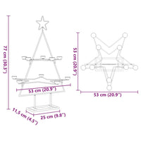 HKM-961235 Modern Black Metal Christmas Tree Frame - 75 cm Height for Festive Decor