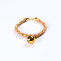 HKM-961299 Adjustable PU Leather Pet Bell for Sizes S and M (20-30cm)
