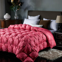 HKM-961427 Thickened Warm Winter Quilt with Twisted Flower Design in Multiple Colors
