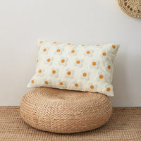 HKM-961555 Nordic Cotton Embroidered Pillowcase with Flower Design 30x50CM