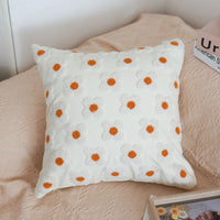 HKM-961555 Nordic Cotton Embroidered Pillowcase with Flower Design 30x50CM