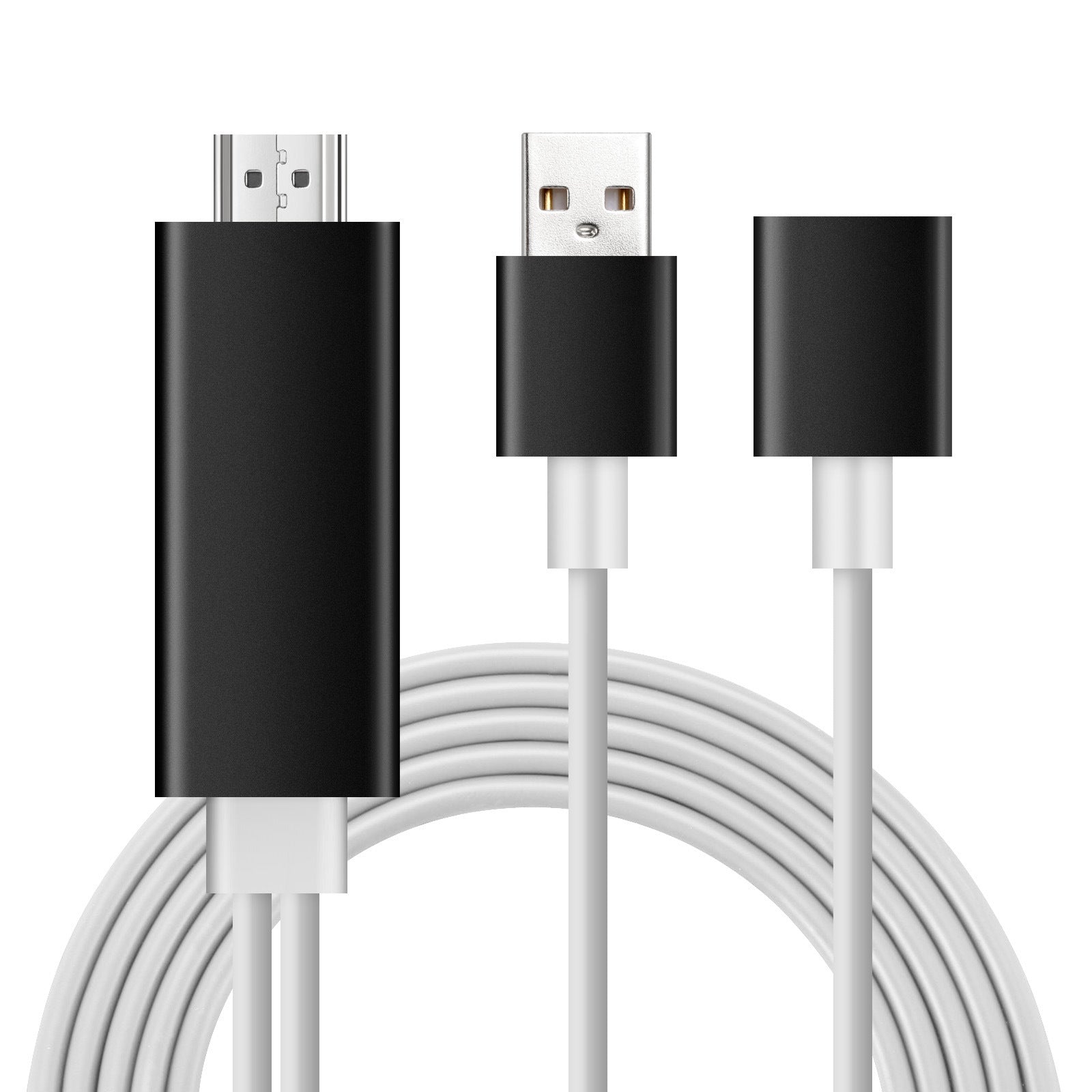 HKM-961619 Dual System HDMI Adapter Cable for High-Definition Screen Sharing, 0.8m Length, Tinned Copper Wire - Model i8