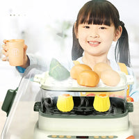HKM-961683 Electric Simulation Cooking Spray Steamer Set - Kitchen Pretend Play Toy for Kids 2-4 Years