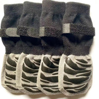 HKM-961747 Non-slip Waterproof Sock Shoes for Cats and Dogs - Black Design Options