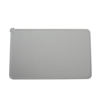 HKM-961939 Waterproof Non-Slip Silicone Pet Bowl Mat - 48x30cm in Gray, Pink, or Black