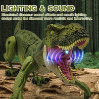 HKM-962003 Remote Control Tyrannosaurus Rex Walking Dinosaur Toy with Musical Effects and Spray Stunt