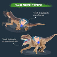 HKM-962003 Remote Control Tyrannosaurus Rex Walking Dinosaur Toy with Musical Effects and Spray Stunt