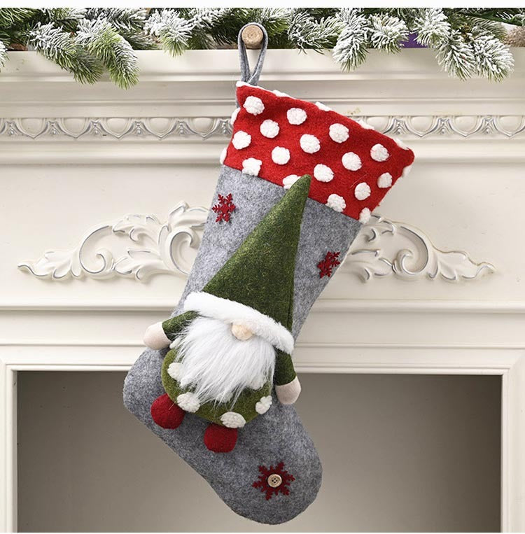 HKM-962195 Lambswool Christmas Socks in Classical, Modern, and Simple Styles - Three-Dimensional Decor