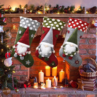 HKM-962195 Lambswool Christmas Socks in Classical, Modern, and Simple Styles - Three-Dimensional Decor
