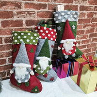 HKM-962195 Lambswool Christmas Socks in Classical, Modern, and Simple Styles - Three-Dimensional Decor