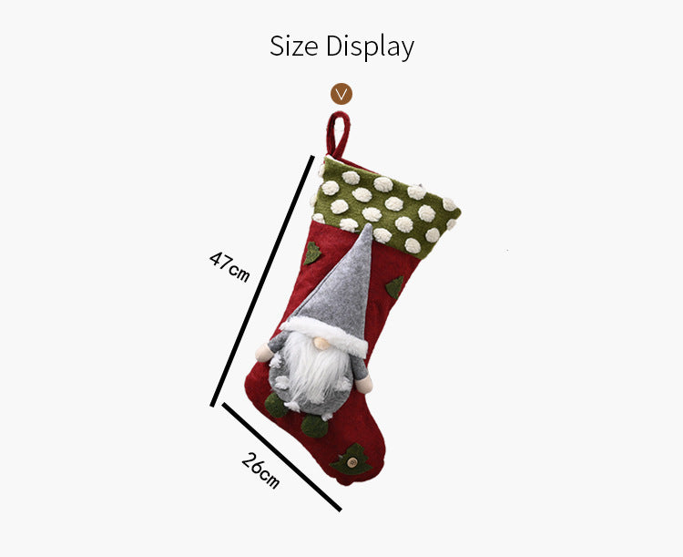 HKM-962195 Lambswool Christmas Socks in Classical, Modern, and Simple Styles - Three-Dimensional Decor