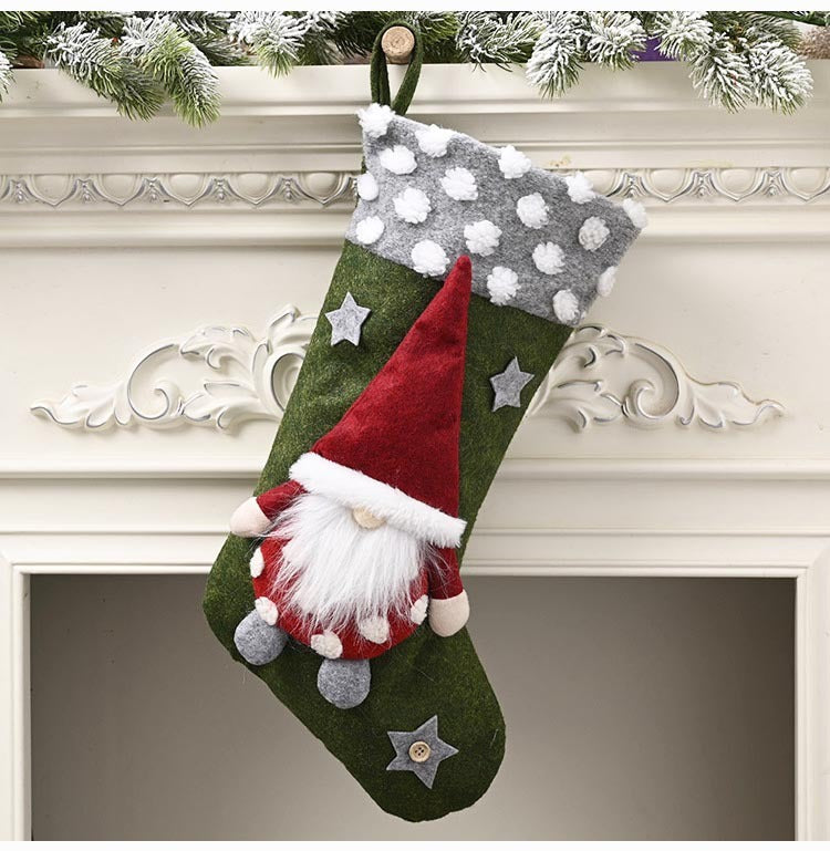 HKM-962195 Lambswool Christmas Socks in Classical, Modern, and Simple Styles - Three-Dimensional Decor
