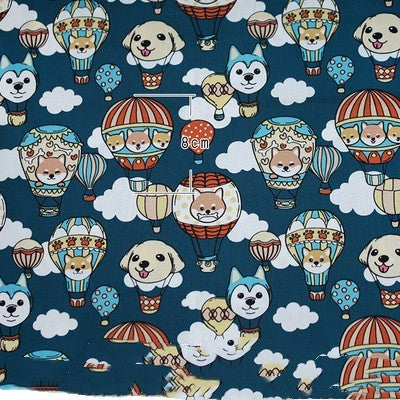 HKM-962259 Hot Air Balloon Patchwork Cotton Fabric for DIY Baby Clothes