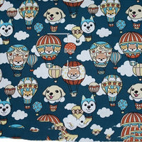 HKM-962259 Hot Air Balloon Patchwork Cotton Fabric for DIY Baby Clothes