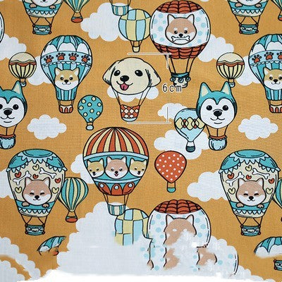 HKM-962259 Hot Air Balloon Patchwork Cotton Fabric for DIY Baby Clothes