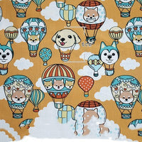 HKM-962259 Hot Air Balloon Patchwork Cotton Fabric for DIY Baby Clothes