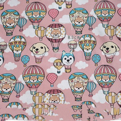 HKM-962259 Hot Air Balloon Patchwork Cotton Fabric for DIY Baby Clothes