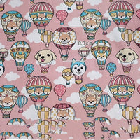 HKM-962259 Hot Air Balloon Patchwork Cotton Fabric for DIY Baby Clothes