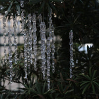 HKM-962387 Transparent Ice Bar Pendant Set - 24 Creative Water Drop Rock Candy Decorations