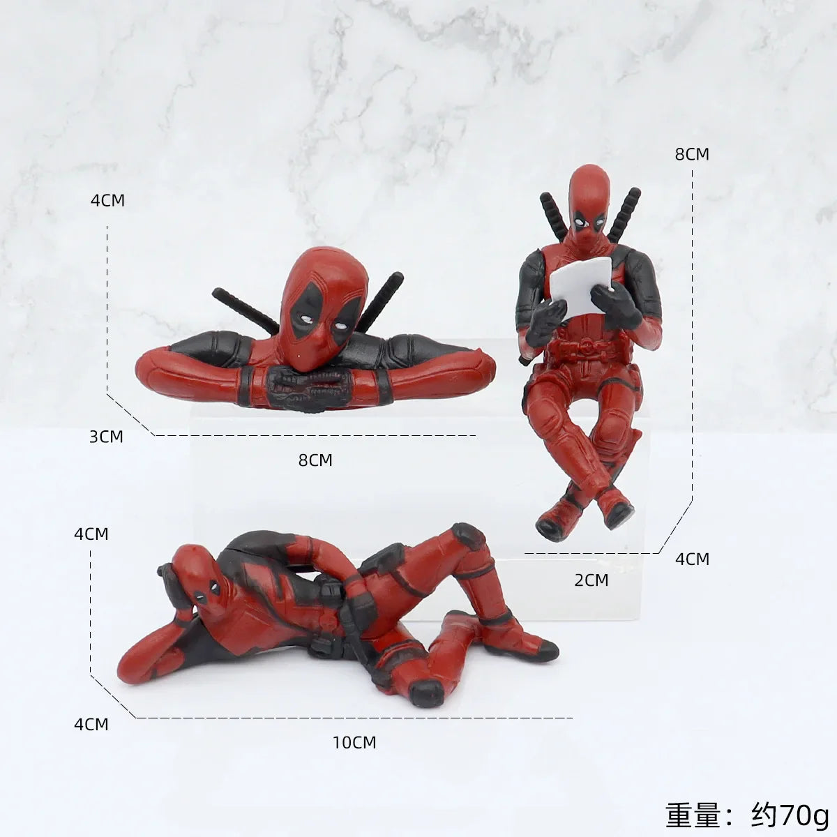 HKM-962579 Anime Car Interior Accessory - Deadpool Center Console Ornament Figure