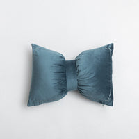 HKM-962643 Nordic Bowknot Pillow in Crystal Velvet - Plush Filling, Multiple Colors Available, 35x50cm