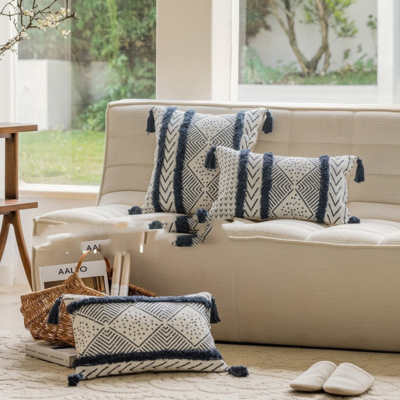 HKM-962707 Nordic Geometric Throw Pillow - 45x45cm & 30x50cm Options Available