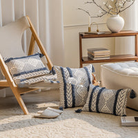 HKM-962707 Nordic Geometric Throw Pillow - 45x45cm & 30x50cm Options Available