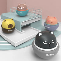 HKM-962835 Wind-Up Tumbler Car Toy for Kids, Inertial Sliding Cup Pet Design, ABS Plastic, Ages 3+