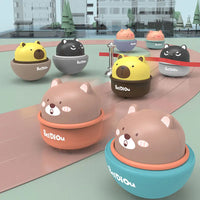 HKM-962835 Wind-Up Tumbler Car Toy for Kids, Inertial Sliding Cup Pet Design, ABS Plastic, Ages 3+