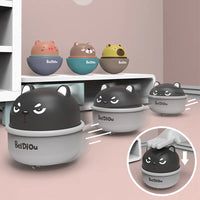 HKM-962835 Wind-Up Tumbler Car Toy for Kids, Inertial Sliding Cup Pet Design, ABS Plastic, Ages 3+