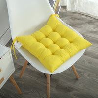 HKM-962963 Solid Color Dining Chair Cushion - Modern Polyester Seat Cushion for Comfort and Style
