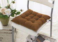 HKM-962963 Solid Color Dining Chair Cushion - Modern Polyester Seat Cushion for Comfort and Style