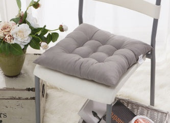 HKM-962963 Solid Color Dining Chair Cushion - Modern Polyester Seat Cushion for Comfort and Style